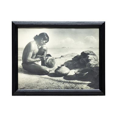 The Pottery Maker - Hopi by Roland Reed, Fine Art, Painting, Native American