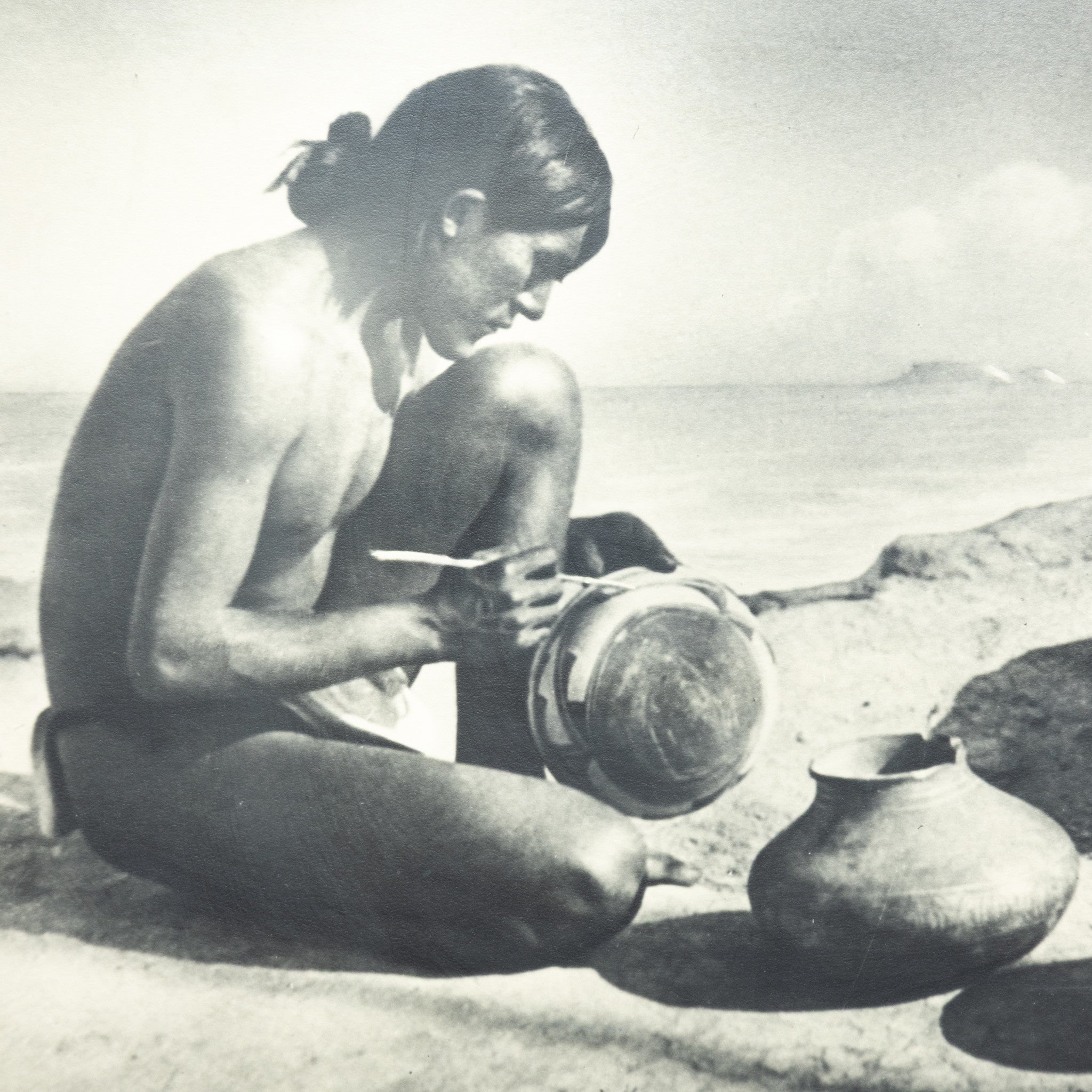 The Pottery Maker - Hopi by Roland Reed