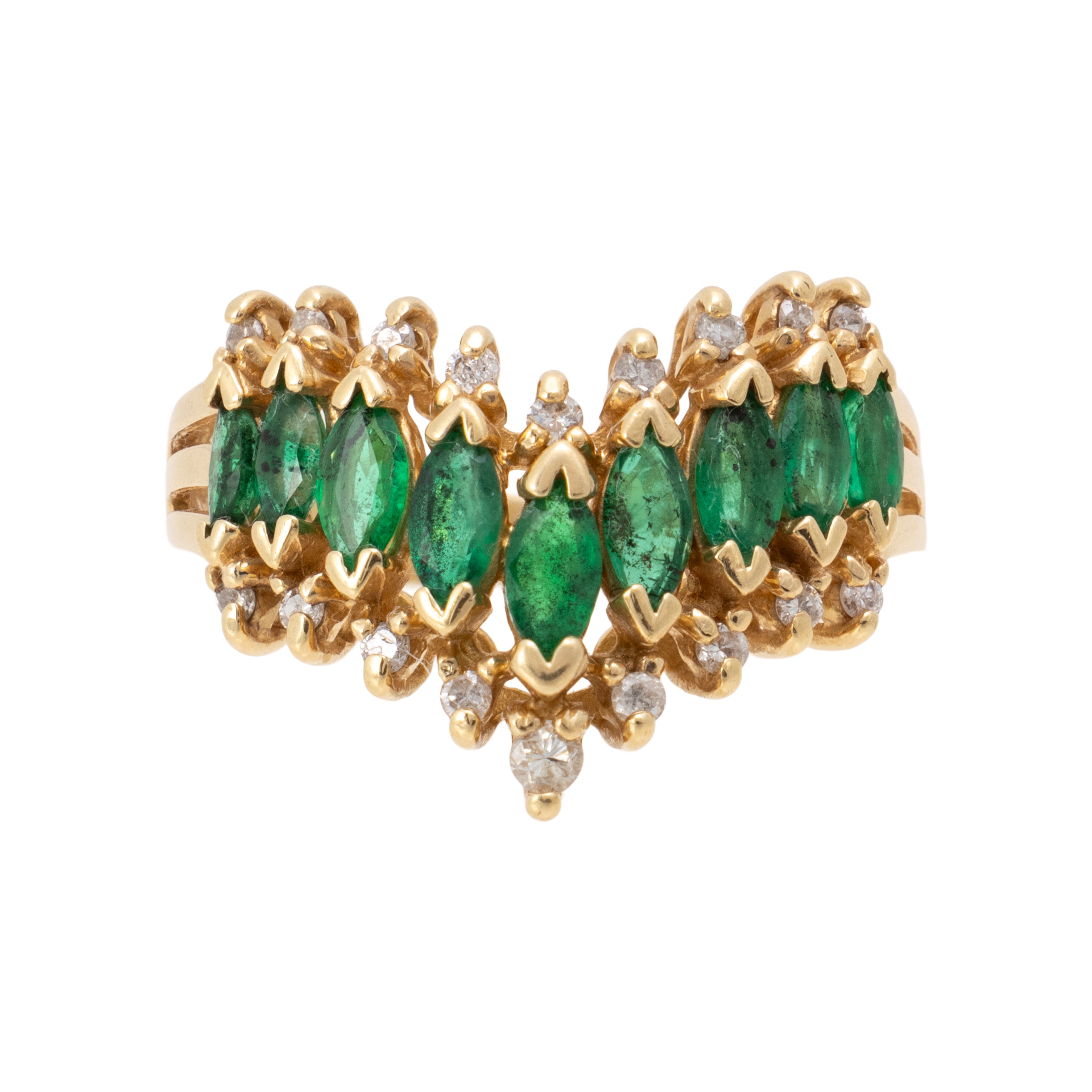 Emerald and Diamond Ring