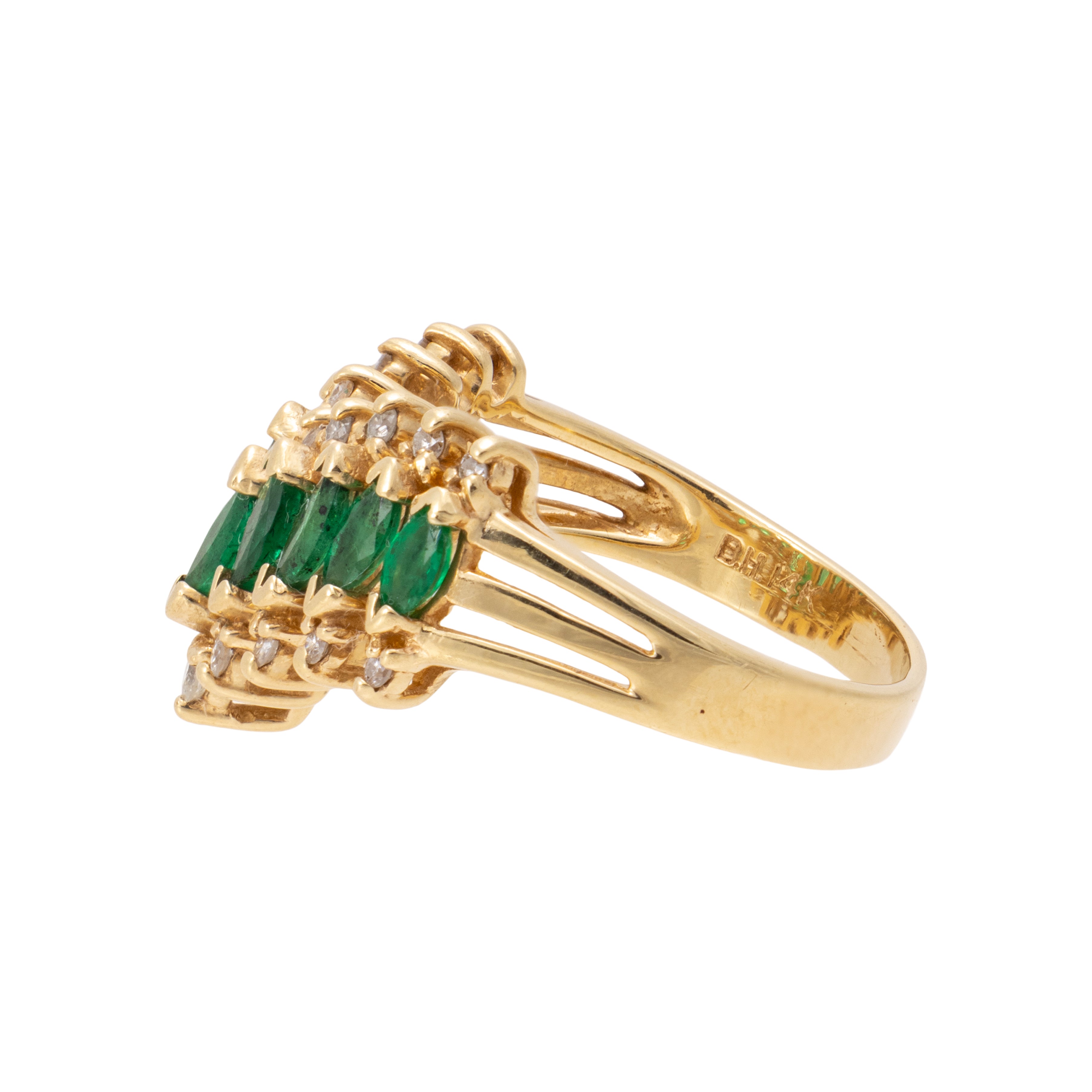 Emerald and Diamond Ring