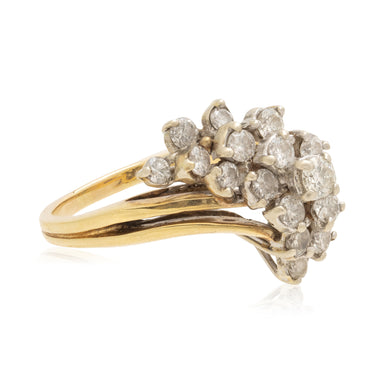 Gold Diamond Ring, Jewelry, Ring, Estate