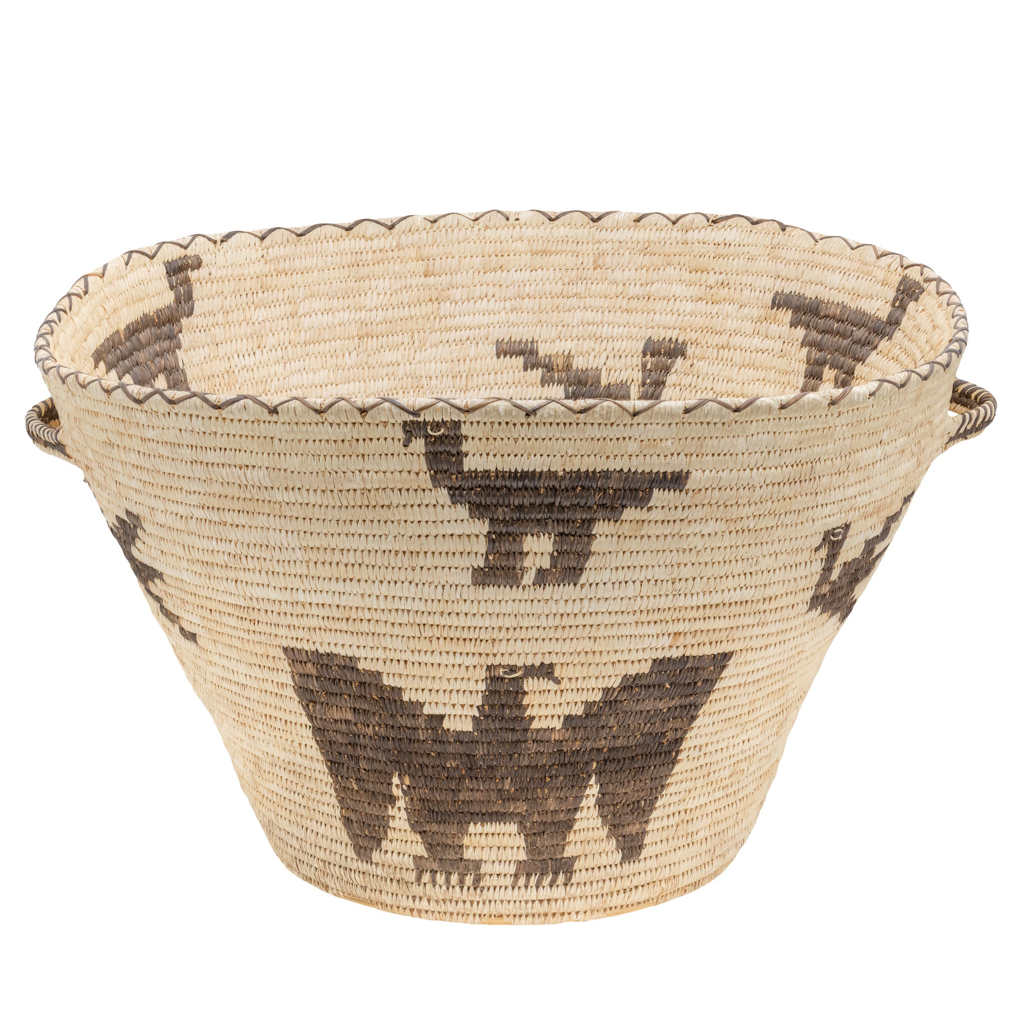 Large Papago Basket, Native, Basketry, Vertical