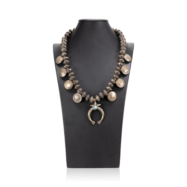 Native Coin Squash Blossom, Jewelry, Squash Blossom, Native