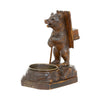 Black Forest Standing Bear Match Holder