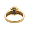 14k Gold, Diamond and Sapphire Ring