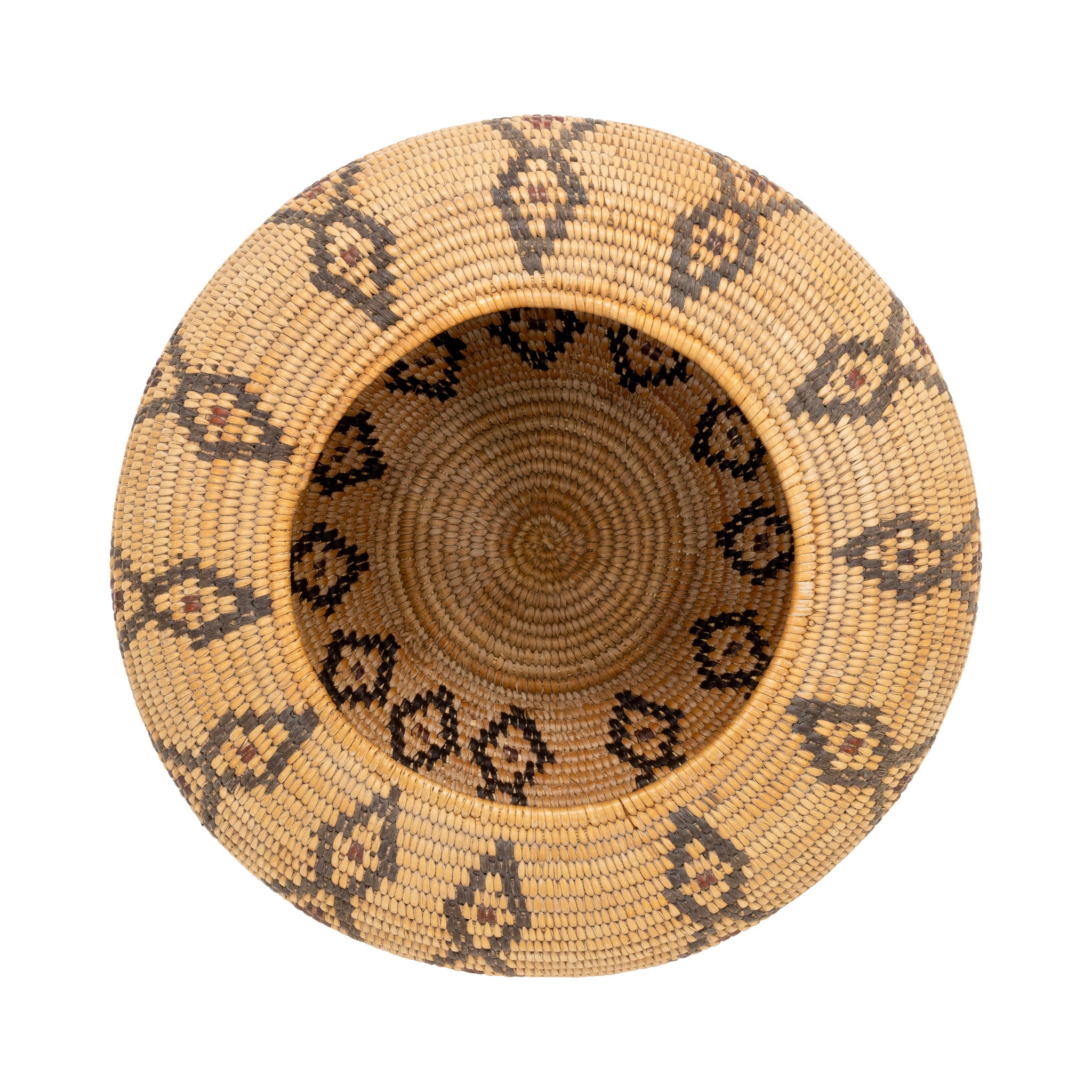 Yokut Lidded Pedestal Basket