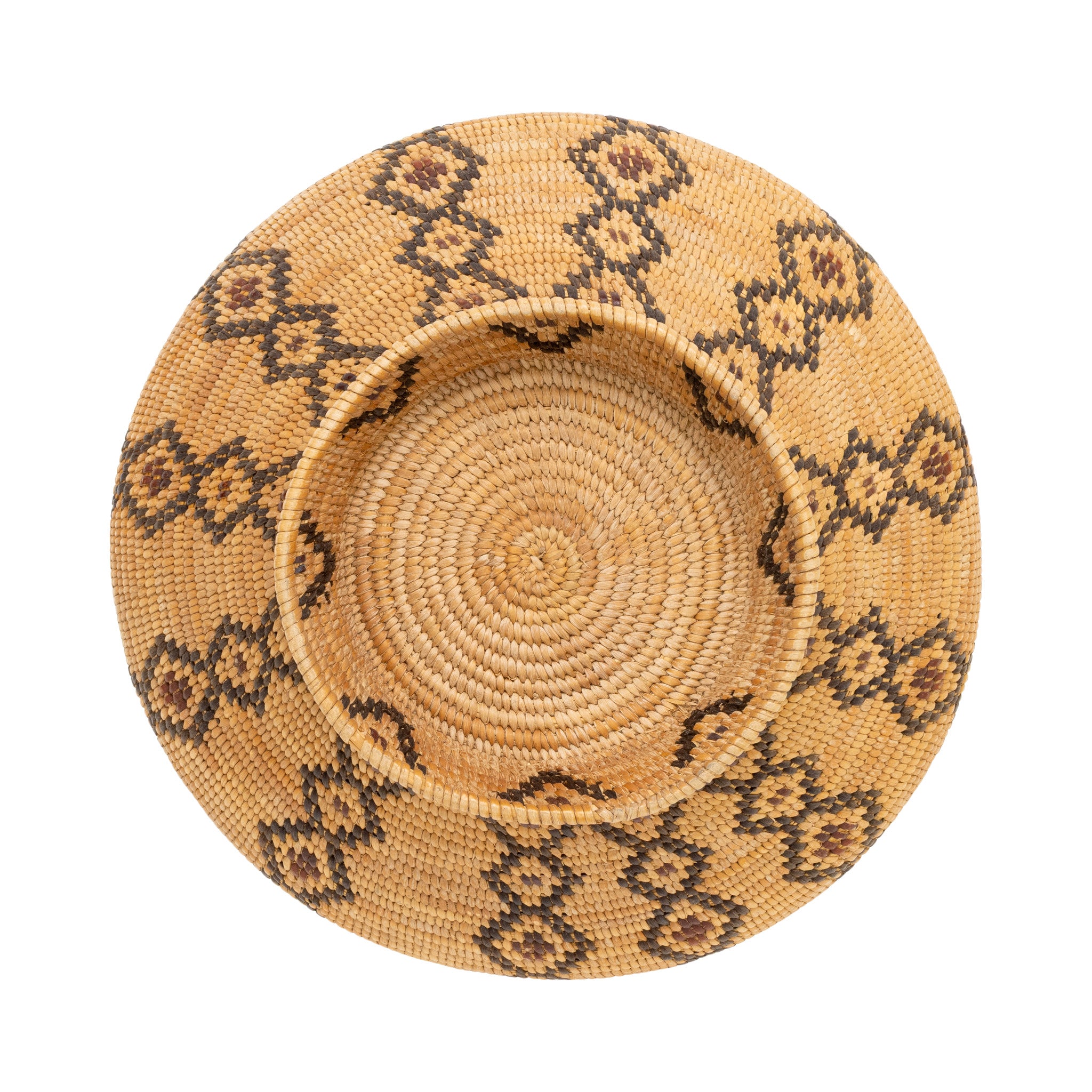 Yokut Lidded Pedestal Basket