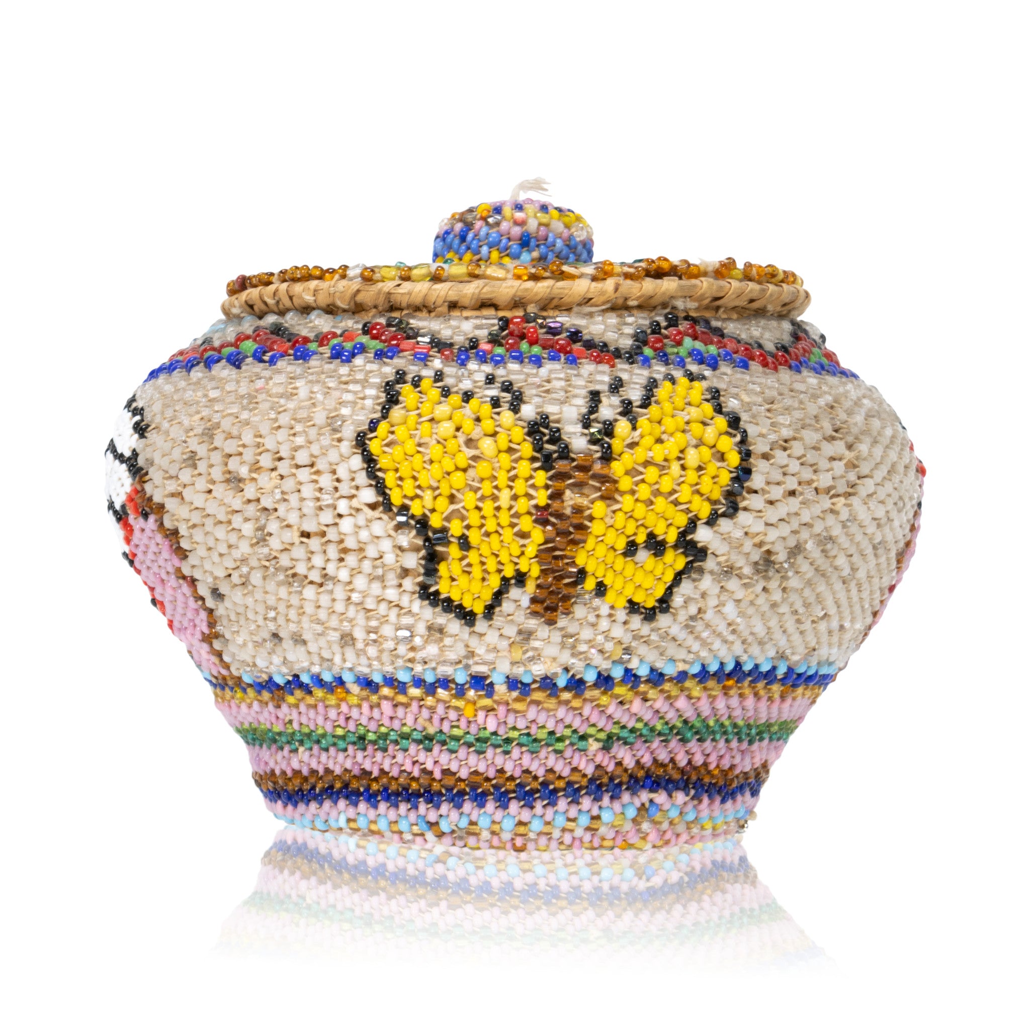 Beaded Washoe Basket