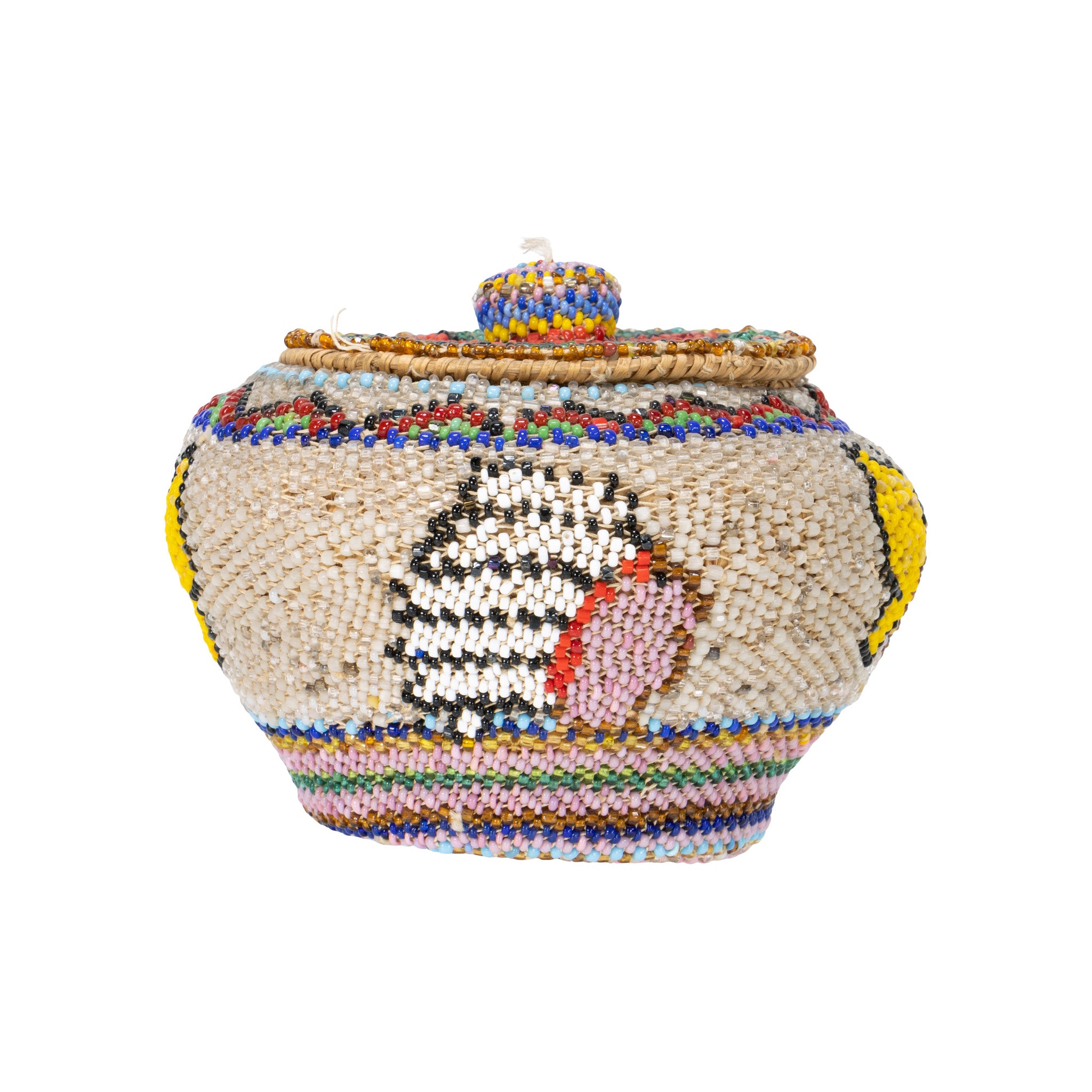 Beaded Washoe Basket