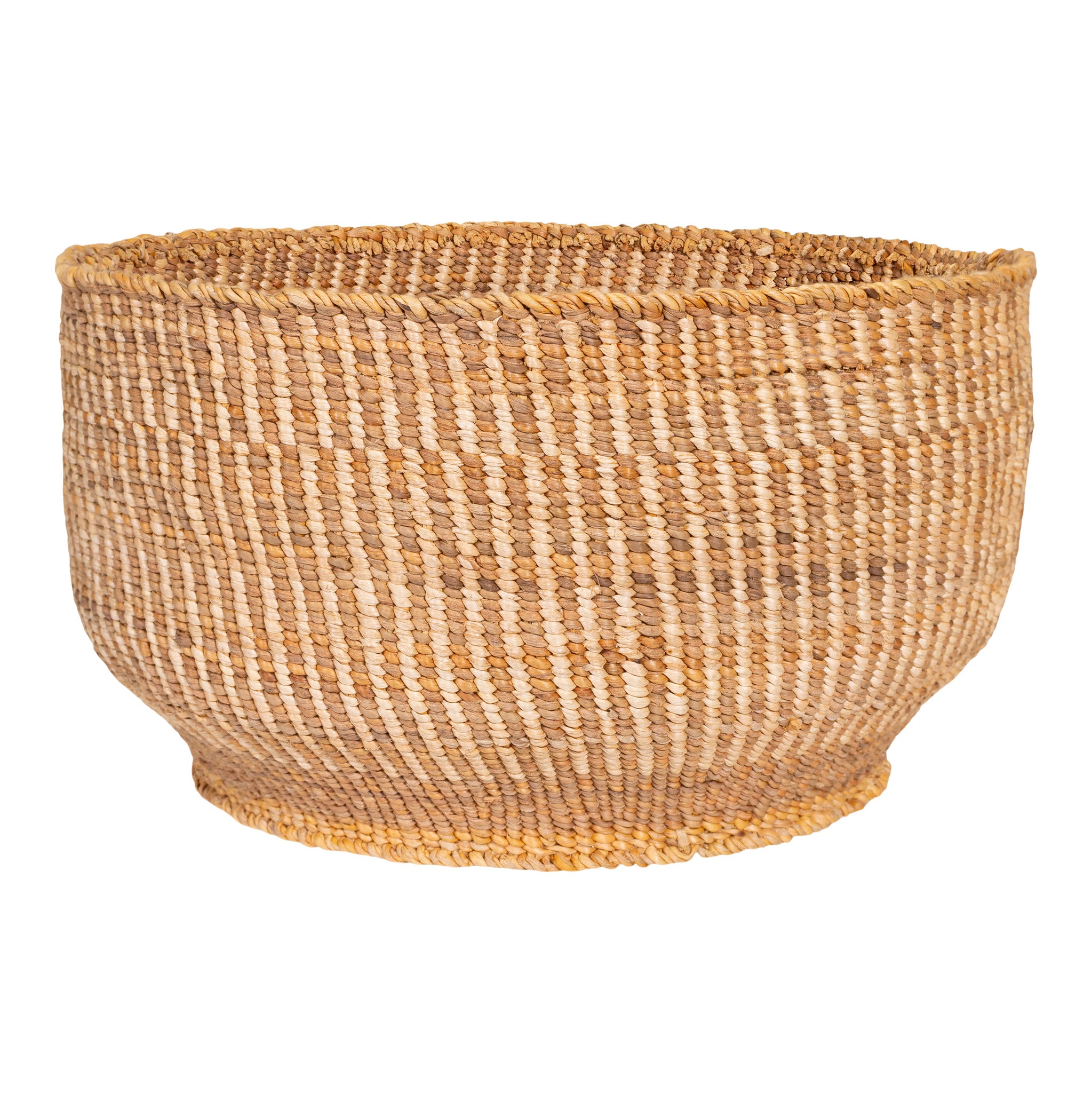 Klamath Basketry Bowl, Native, Basketry, Vertical