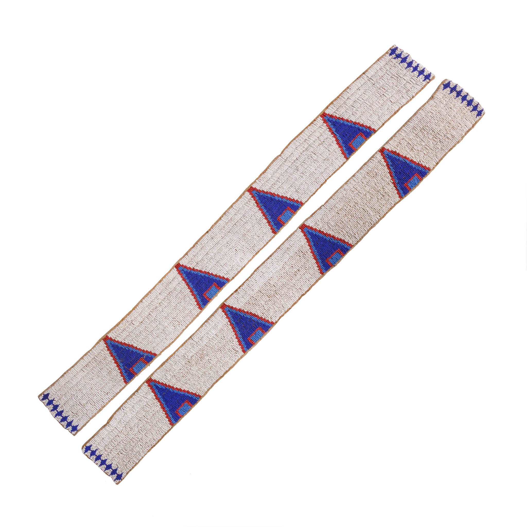 Cheyenne Shirt Strips, Native, Beadwork, Blanket Strip
