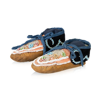 Ojibwe Youth Moccasins, Native, Garment, Moccasins