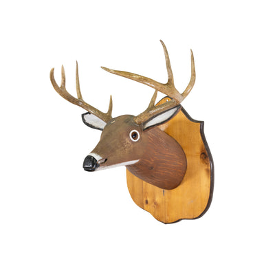 Folk Art Carved Whitetail, Furnishings, Decor, Folk Item