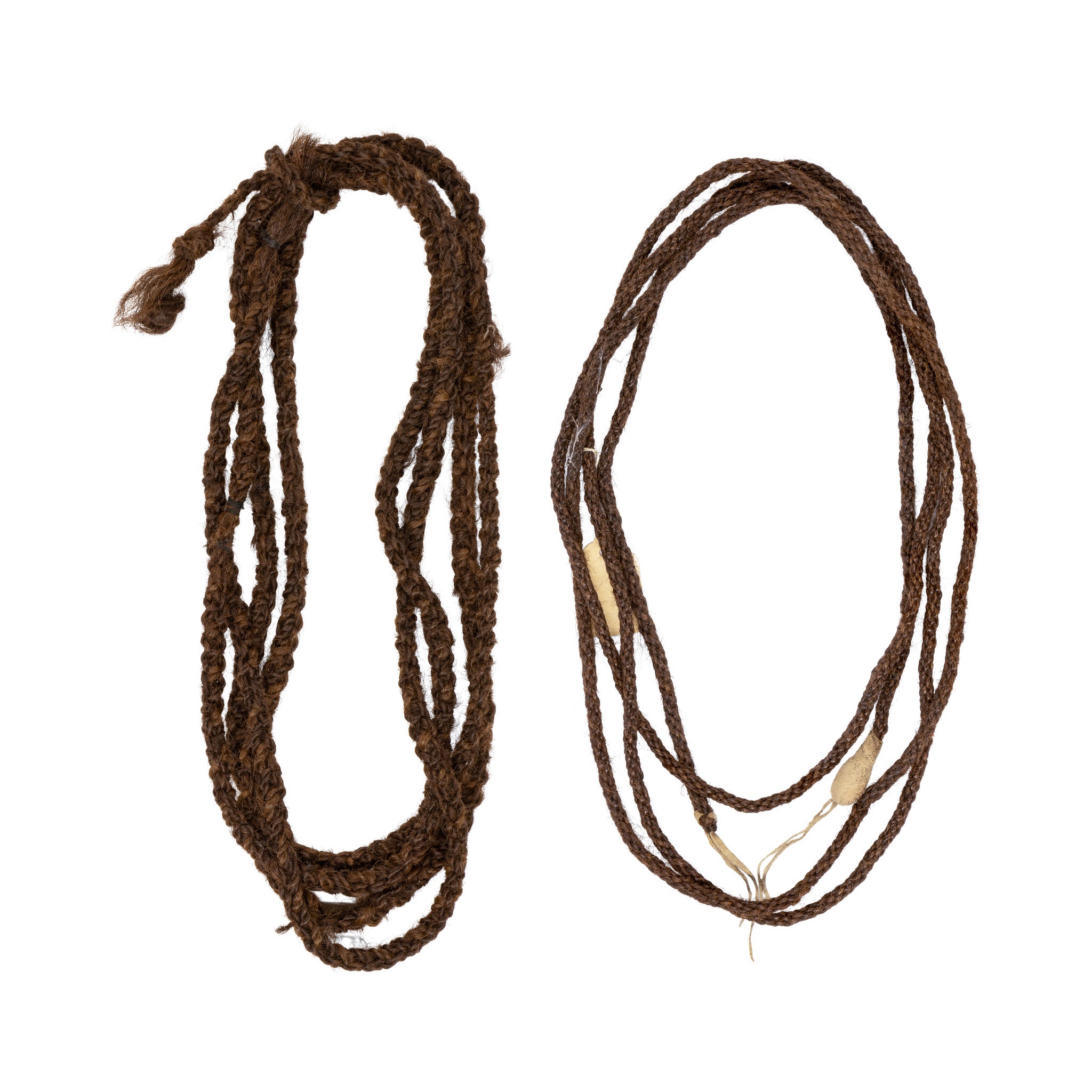 Sioux Buffalo Hair Headstalls, Native, Horse Gear, Headstall