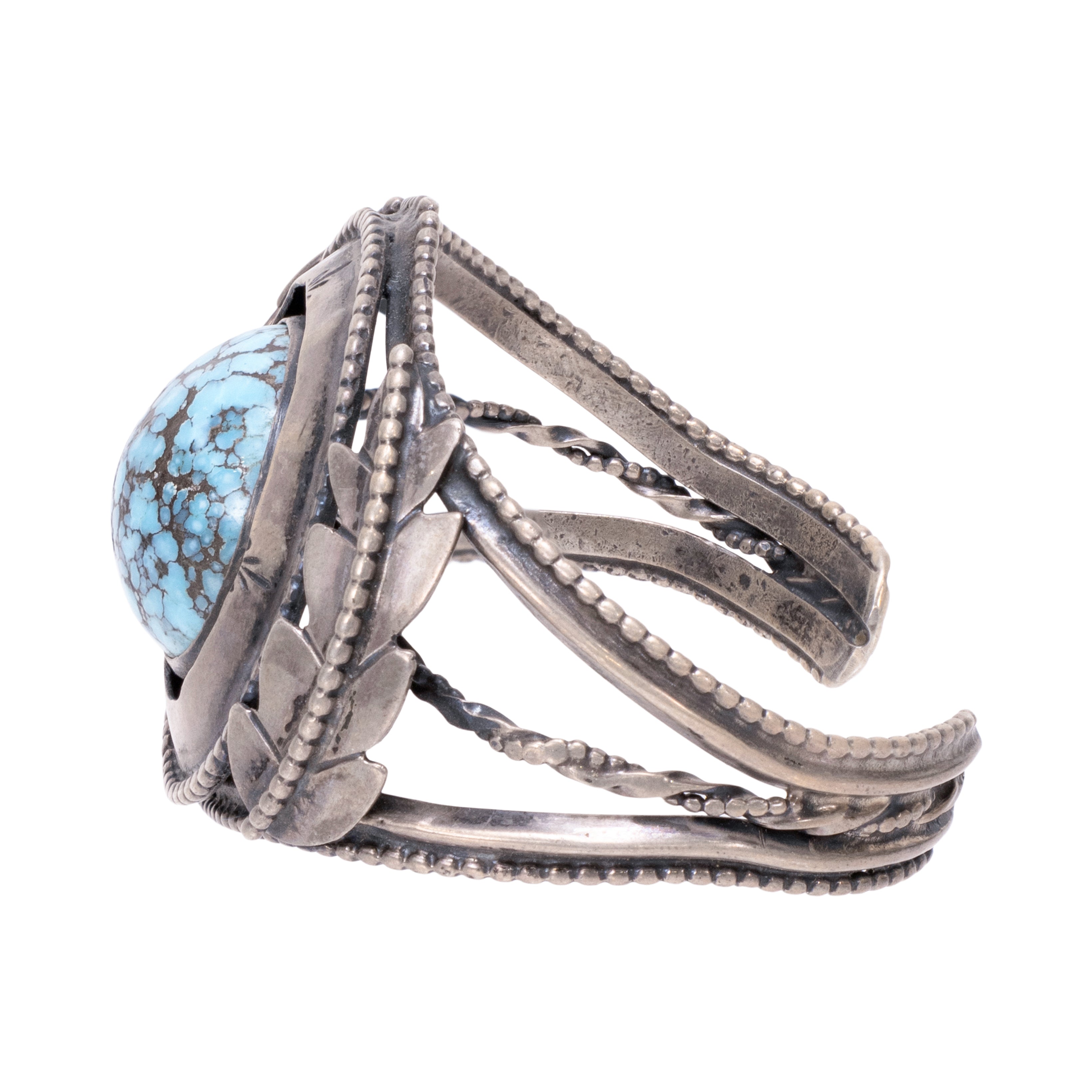 Navajo 5 Piece Turquoise Squash Blossom Set