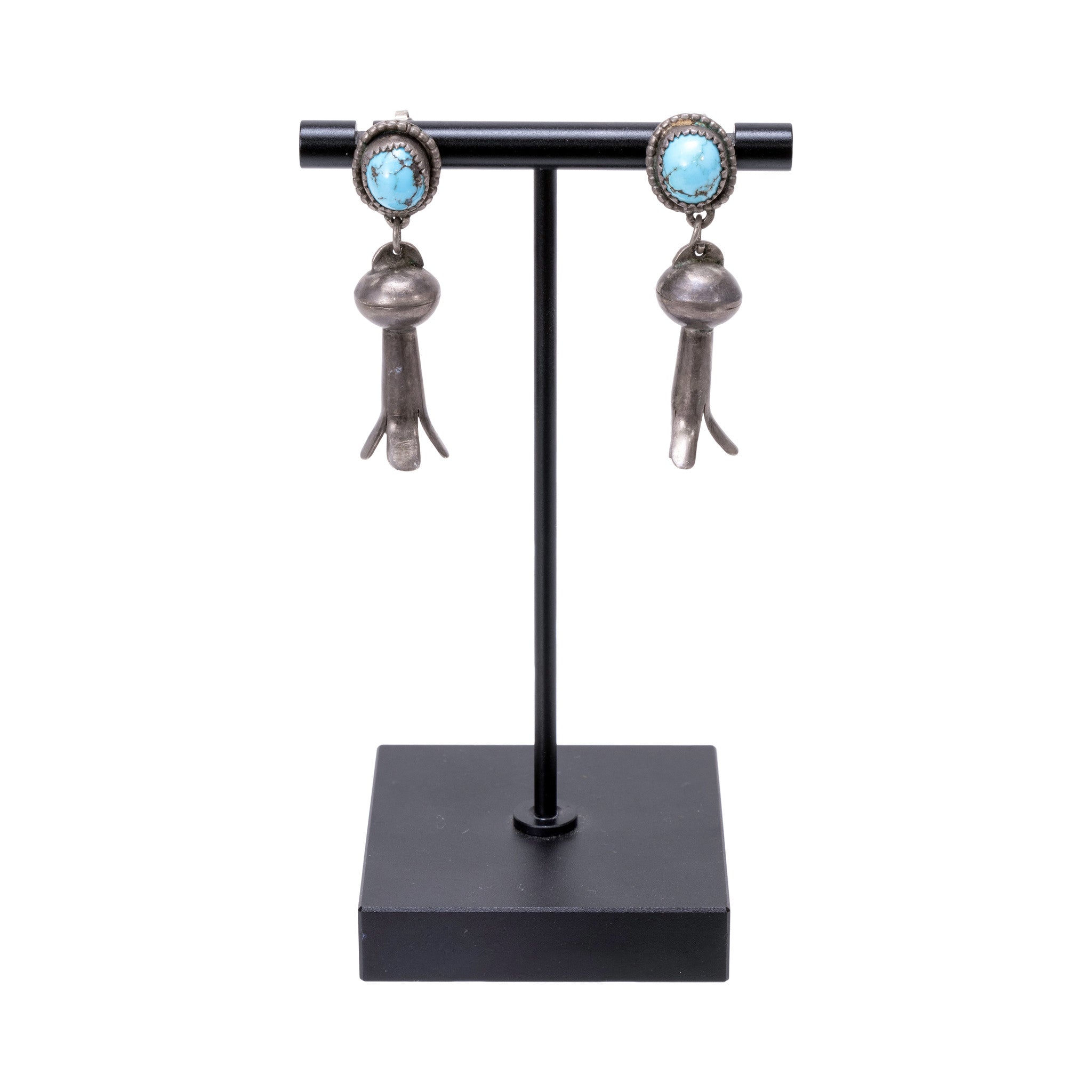 Navajo 5 Piece Turquoise Squash Blossom Set