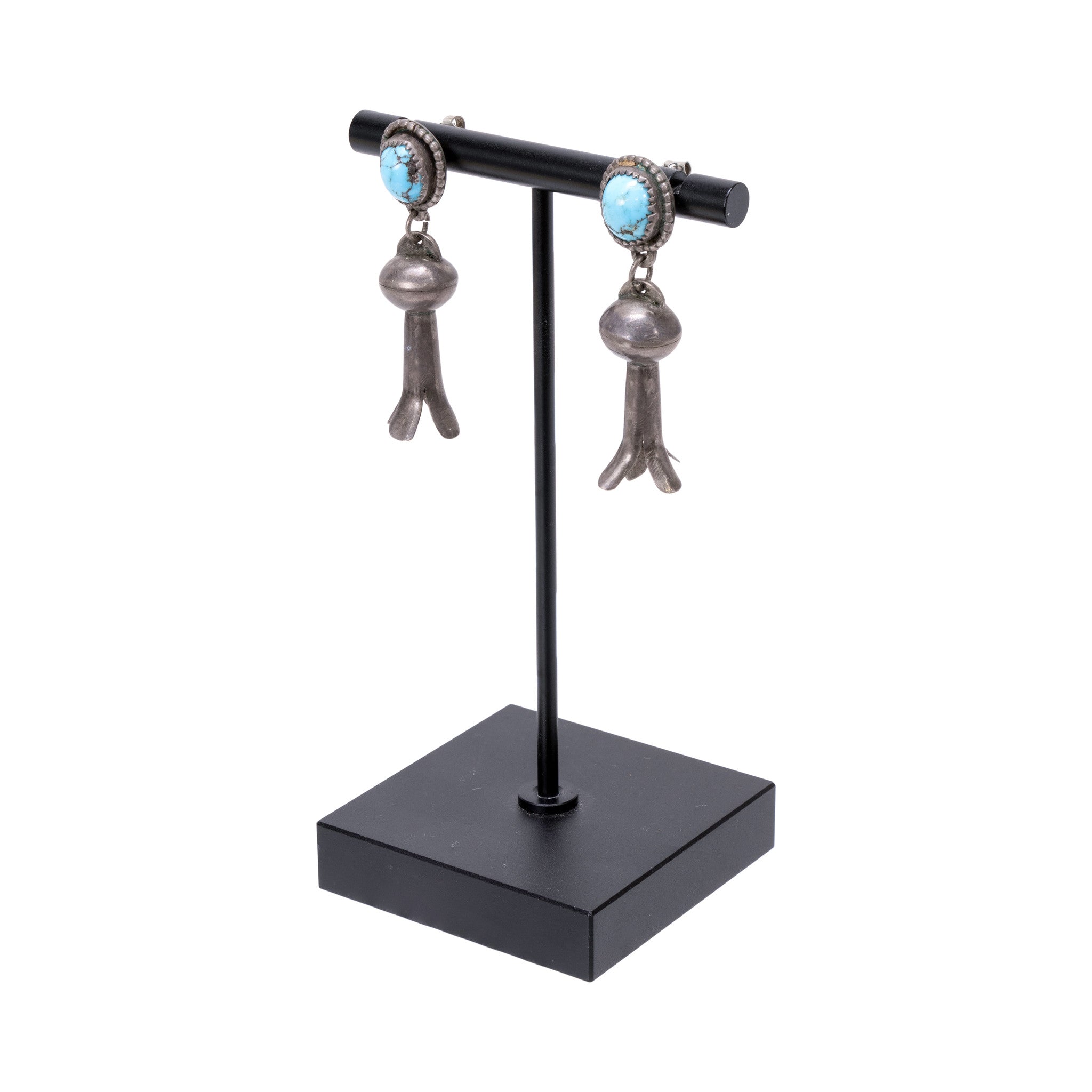 Navajo 5 Piece Turquoise Squash Blossom Set