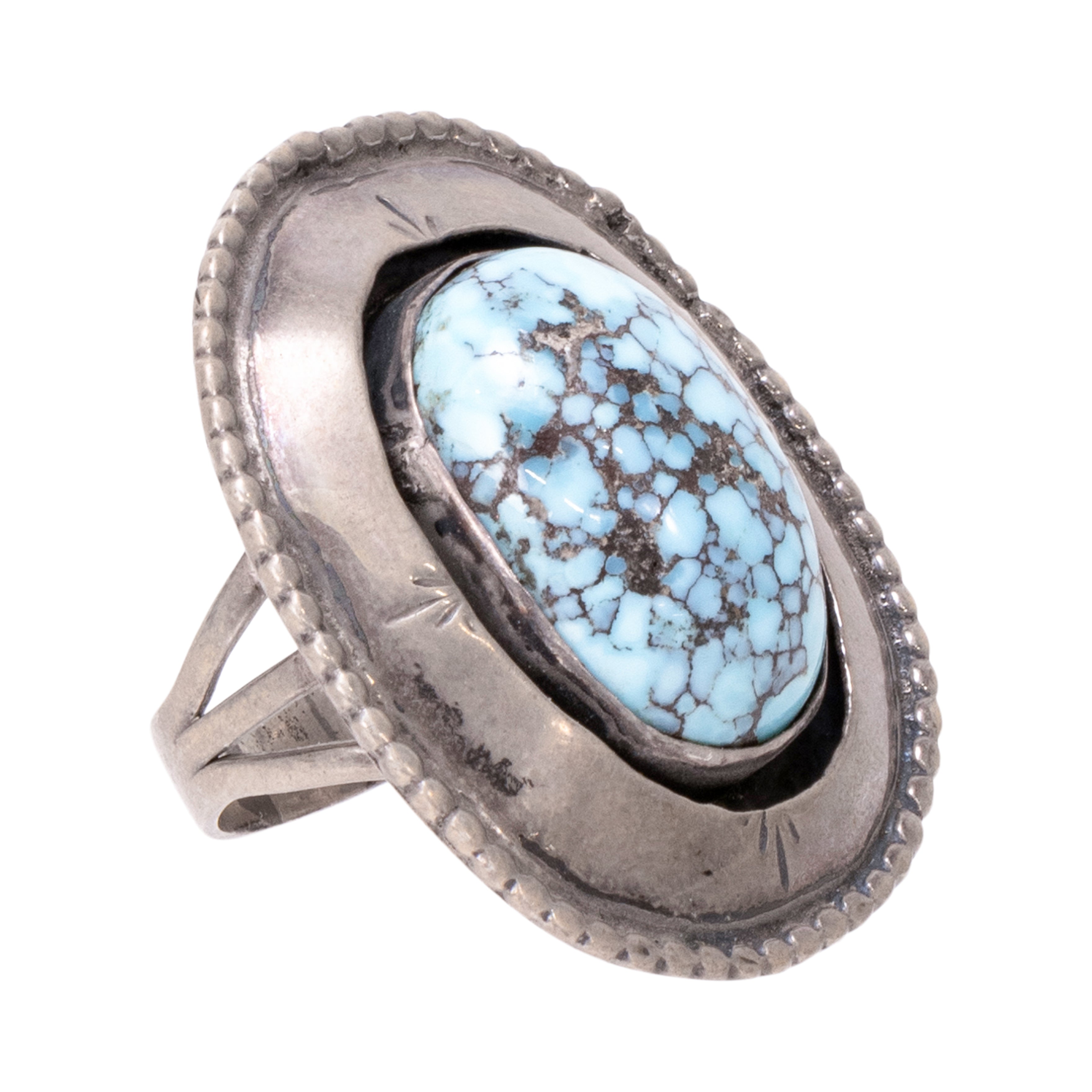 Navajo 5 Piece Turquoise Squash Blossom Set