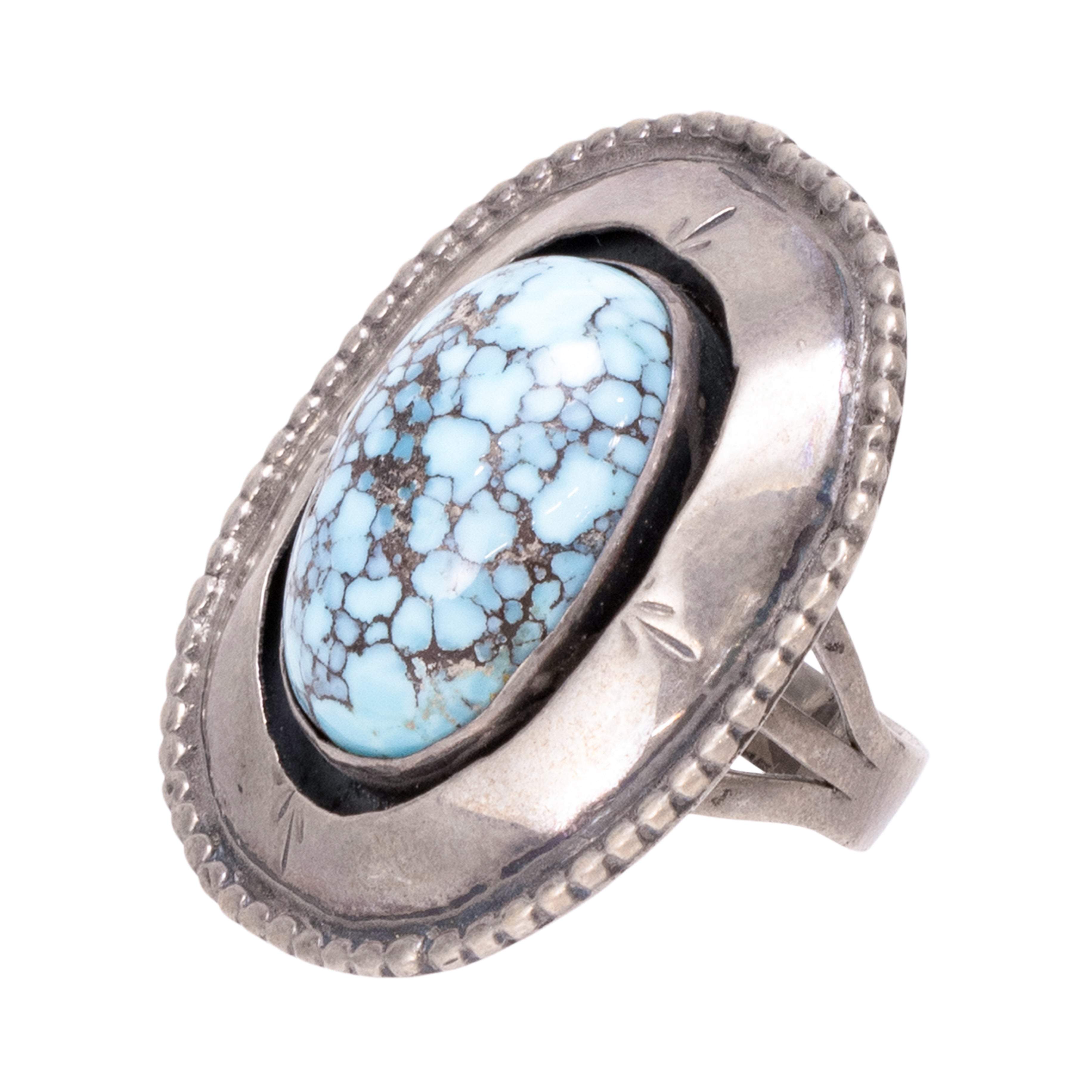 Navajo 5 Piece Turquoise Squash Blossom Set