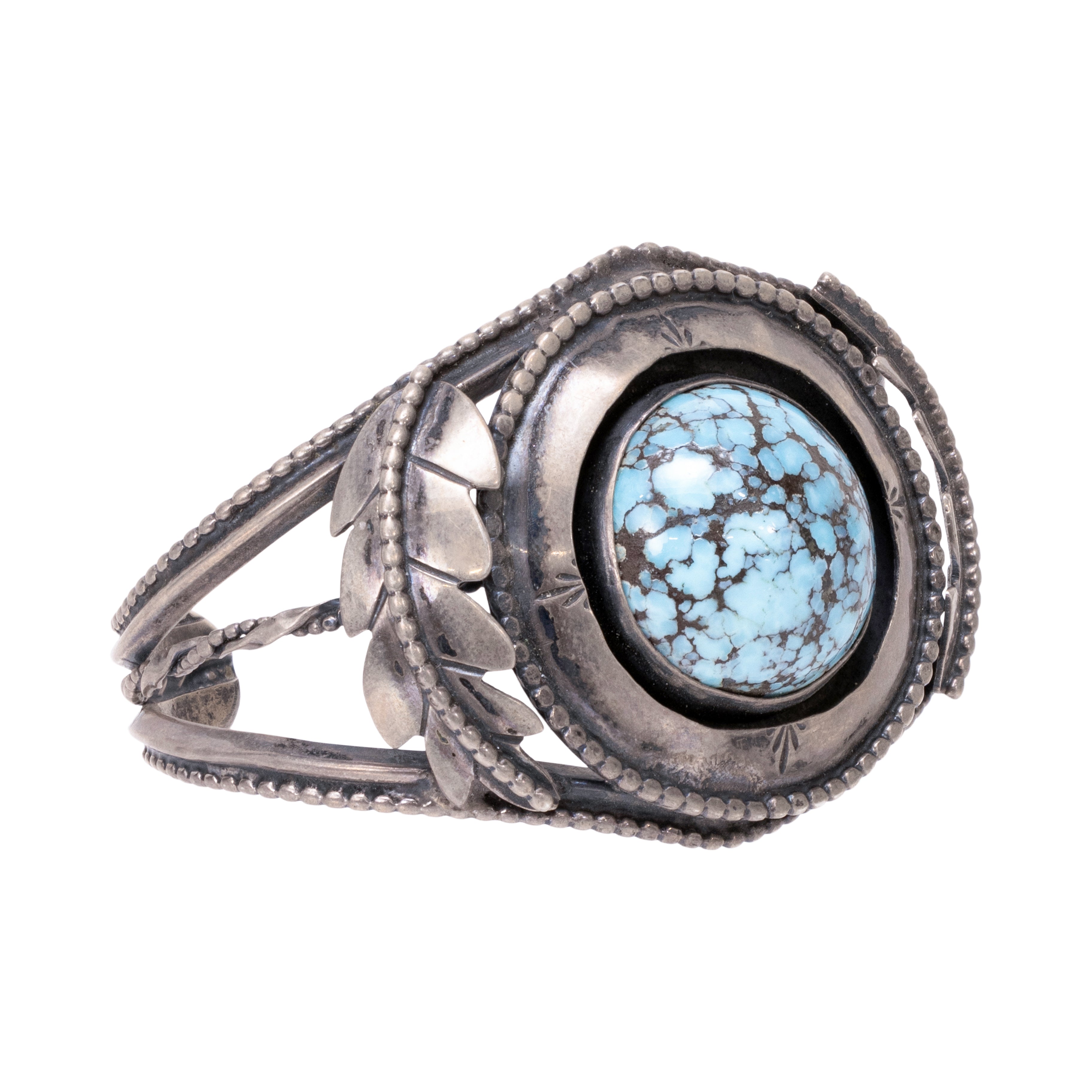 Navajo 5 Piece Turquoise Squash Blossom Set