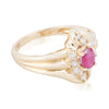 10k Gold Diamond and Ruby Ring, Jewelry, Ring, Estate