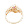 10k Gold Diamond and Ruby Ring