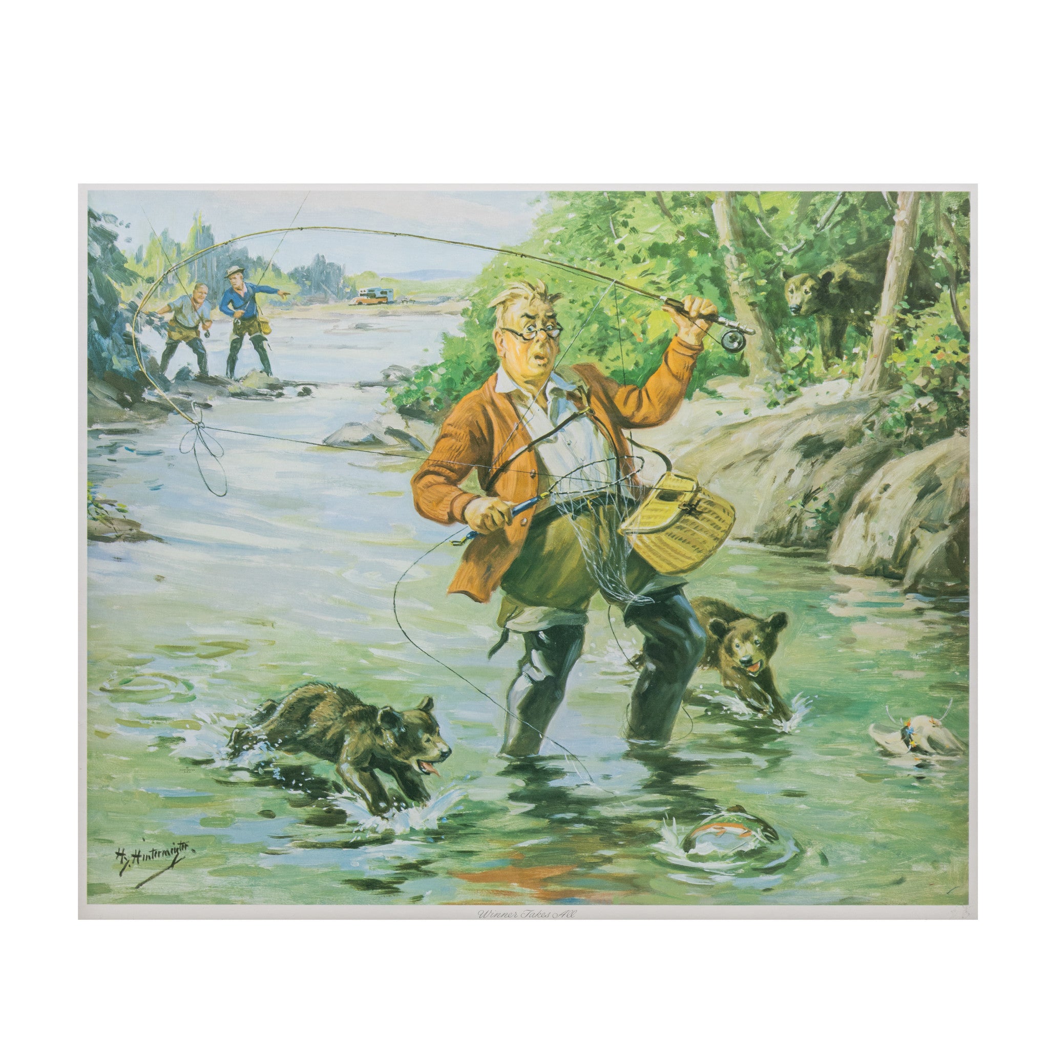 "Winner Takes" All by Hy Hintermeister, Sporting Goods, Advertising, Calendar