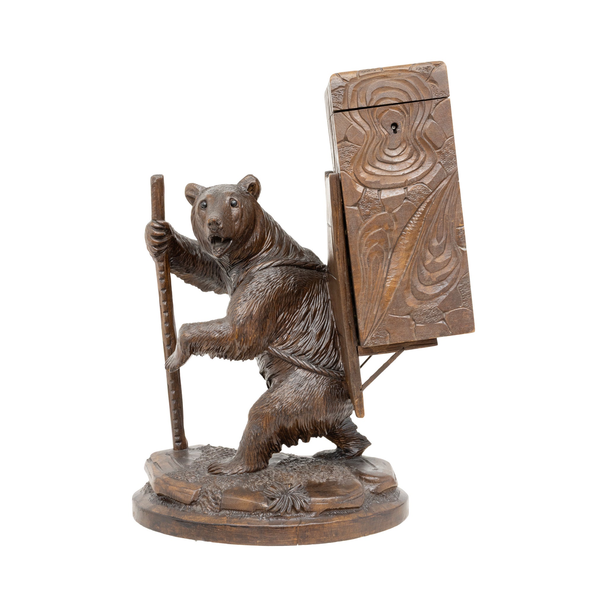Walking Bear with Basket, Furnishings, Black Forest, Cigar Box