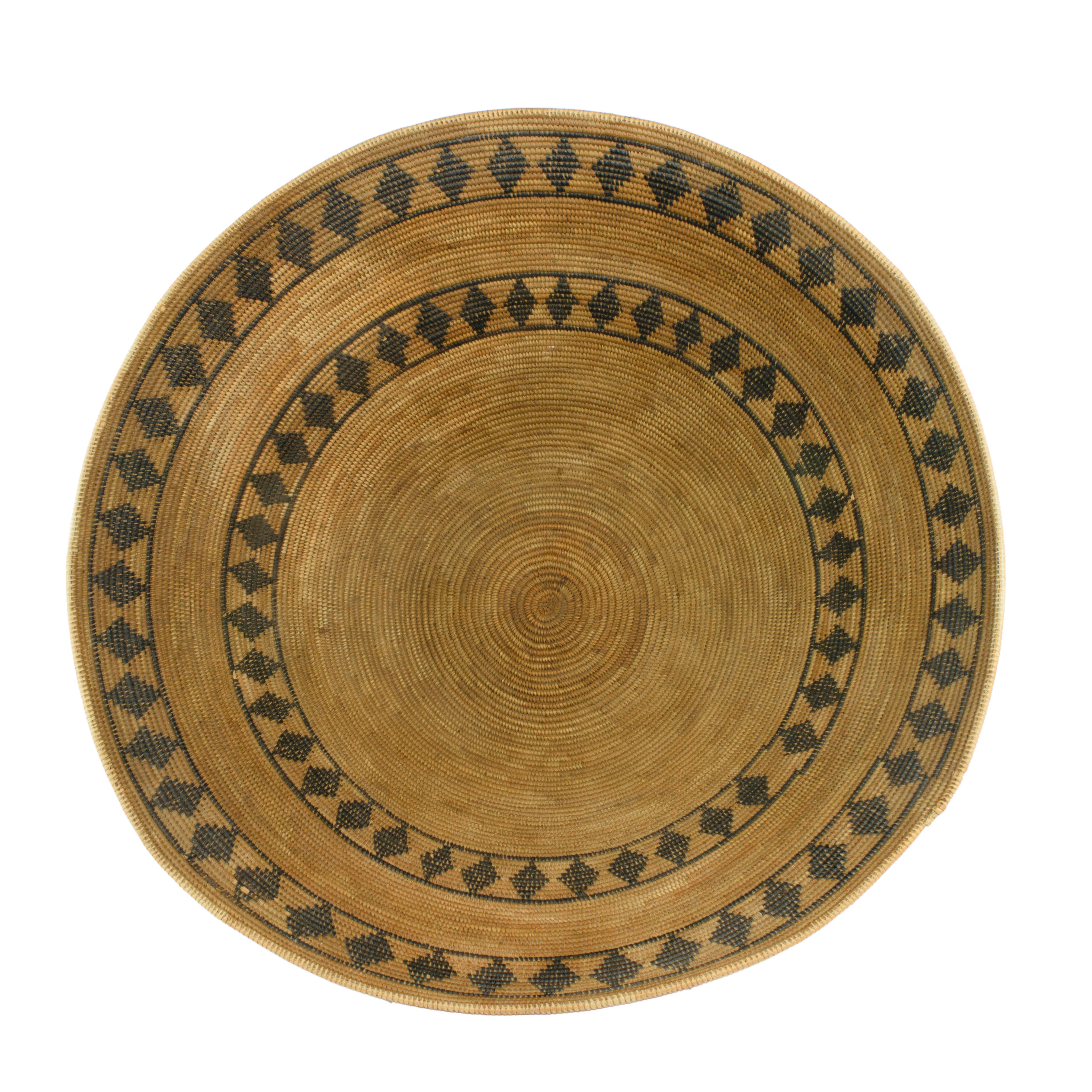 Diamond Pattern Yokut Basket
