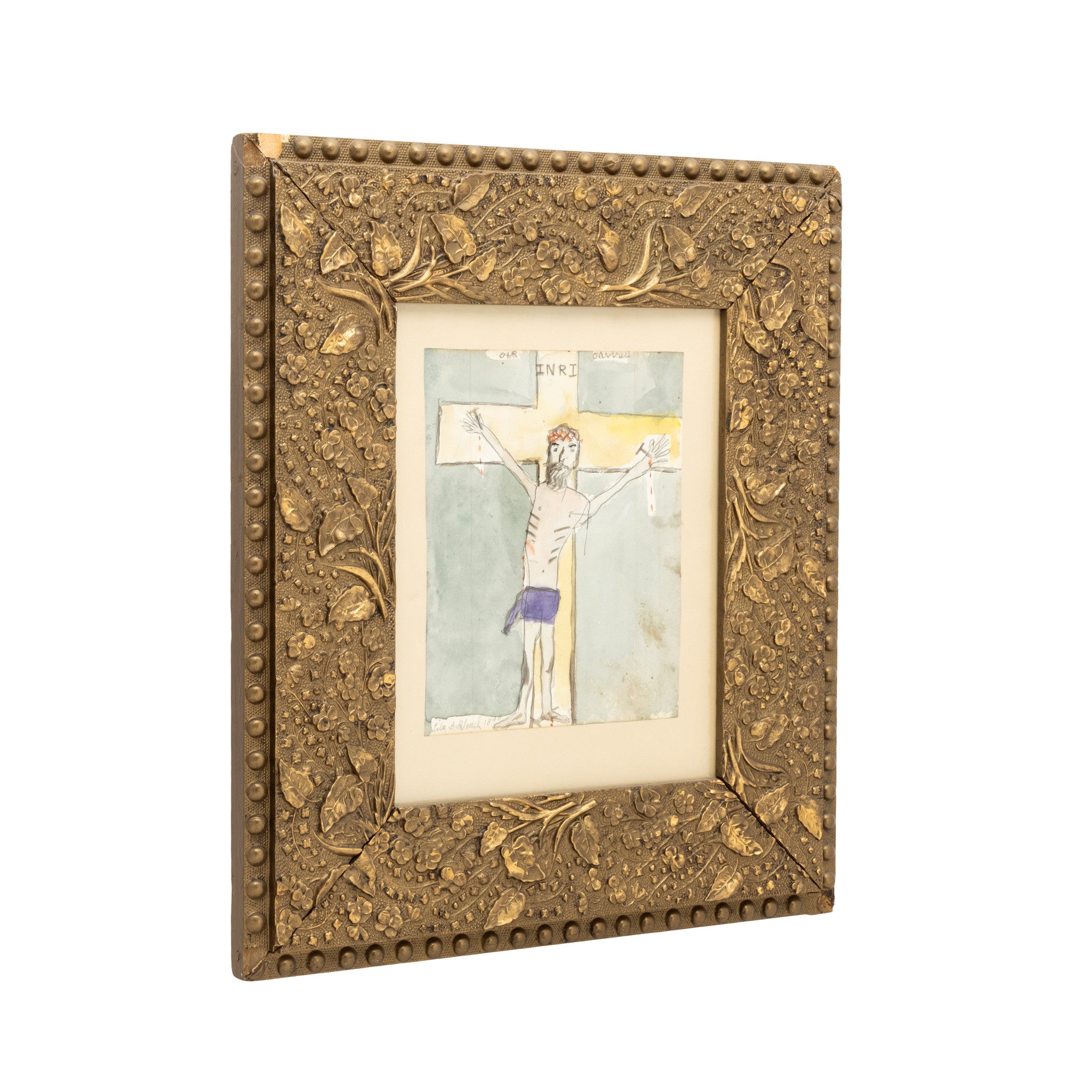 Pennsylvania Primitive Watercolor by Lila B. Blouch