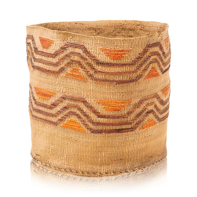 Tlingit Basket, Native, Basketry, Vertical