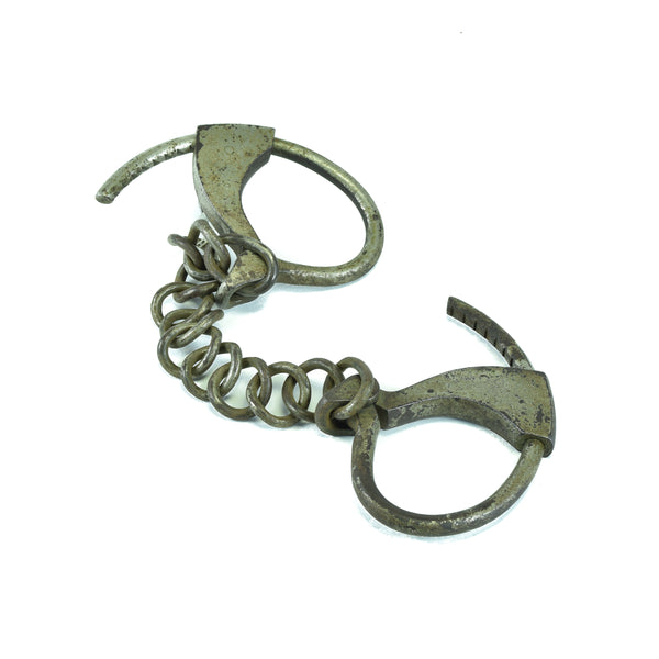 Antique Ankle Cuffs, Western, Law Enforcement, Handcuffs