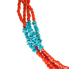 Santo Domingo Coral and Turquoise Necklace