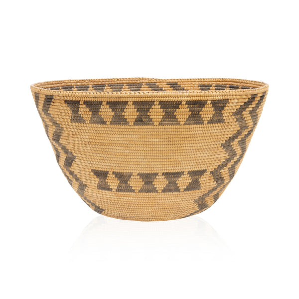 Yokut Basketry Bowl, Native, Basketry, Vertical