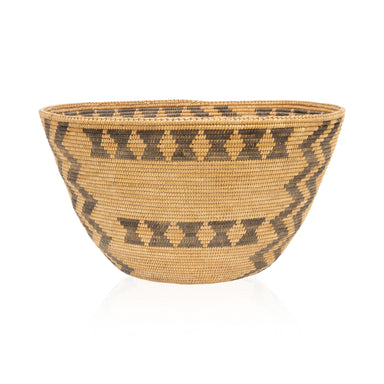 Yokut Basketry Bowl, Native, Basketry, Vertical