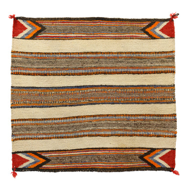 Navajo Banded Single Saddle, Native, Weaving, Single Saddle Blanket
