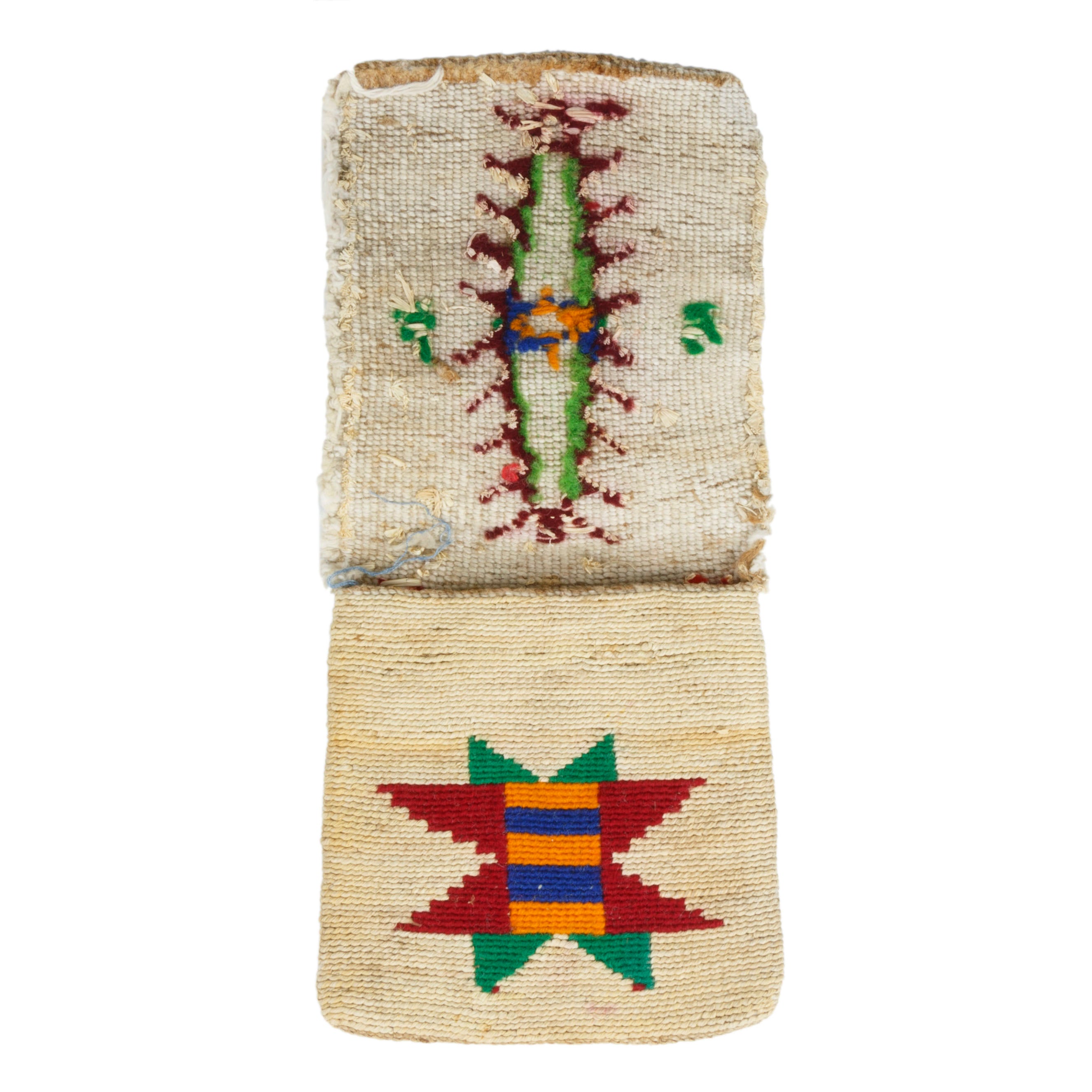 Nez Perce Corn Husk Flap Pouch