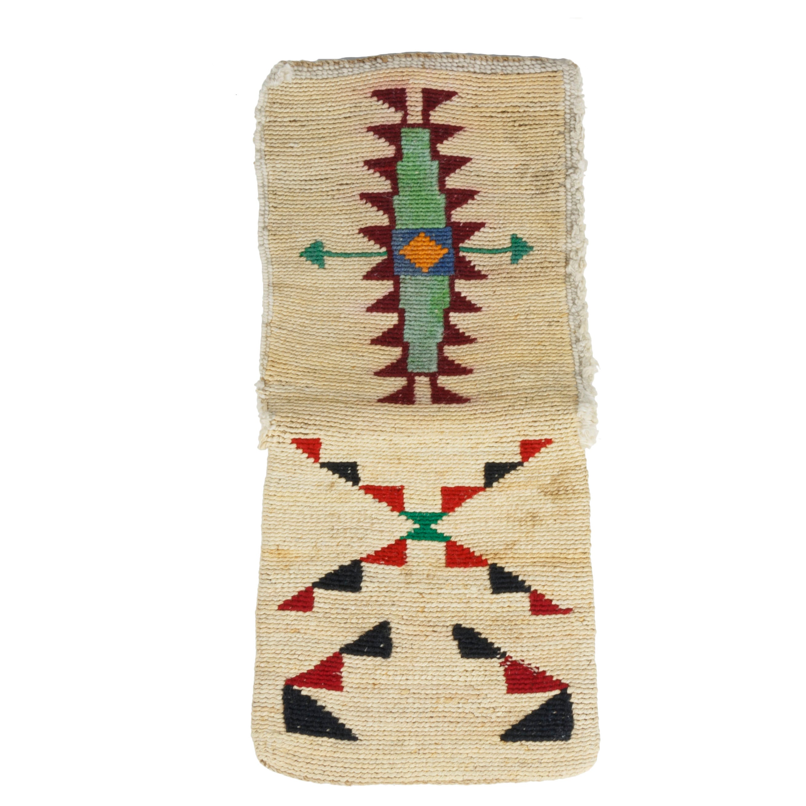 Nez Perce Corn Husk Flap Pouch