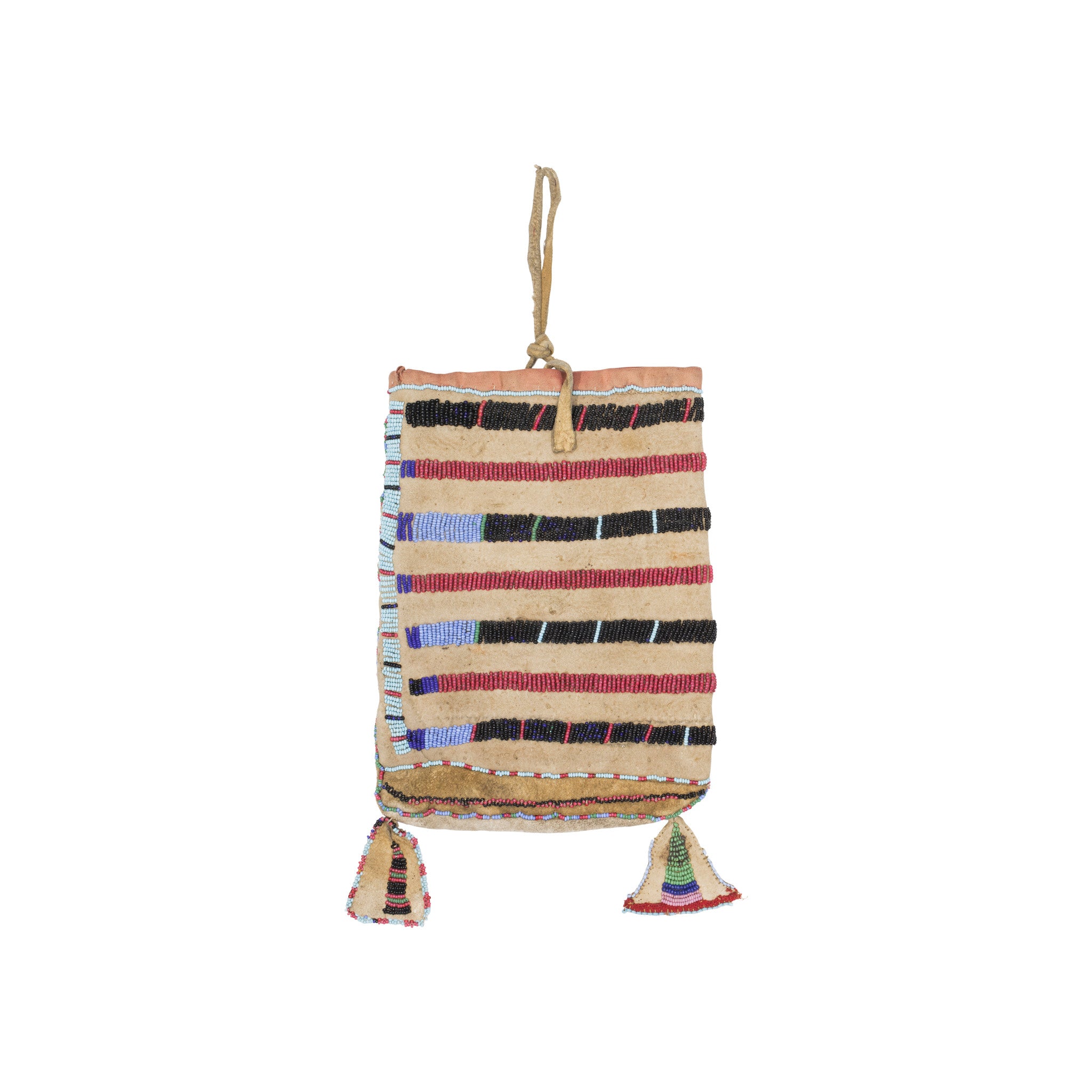 Crow Beaded Pouch, Native, Bag, Pouch