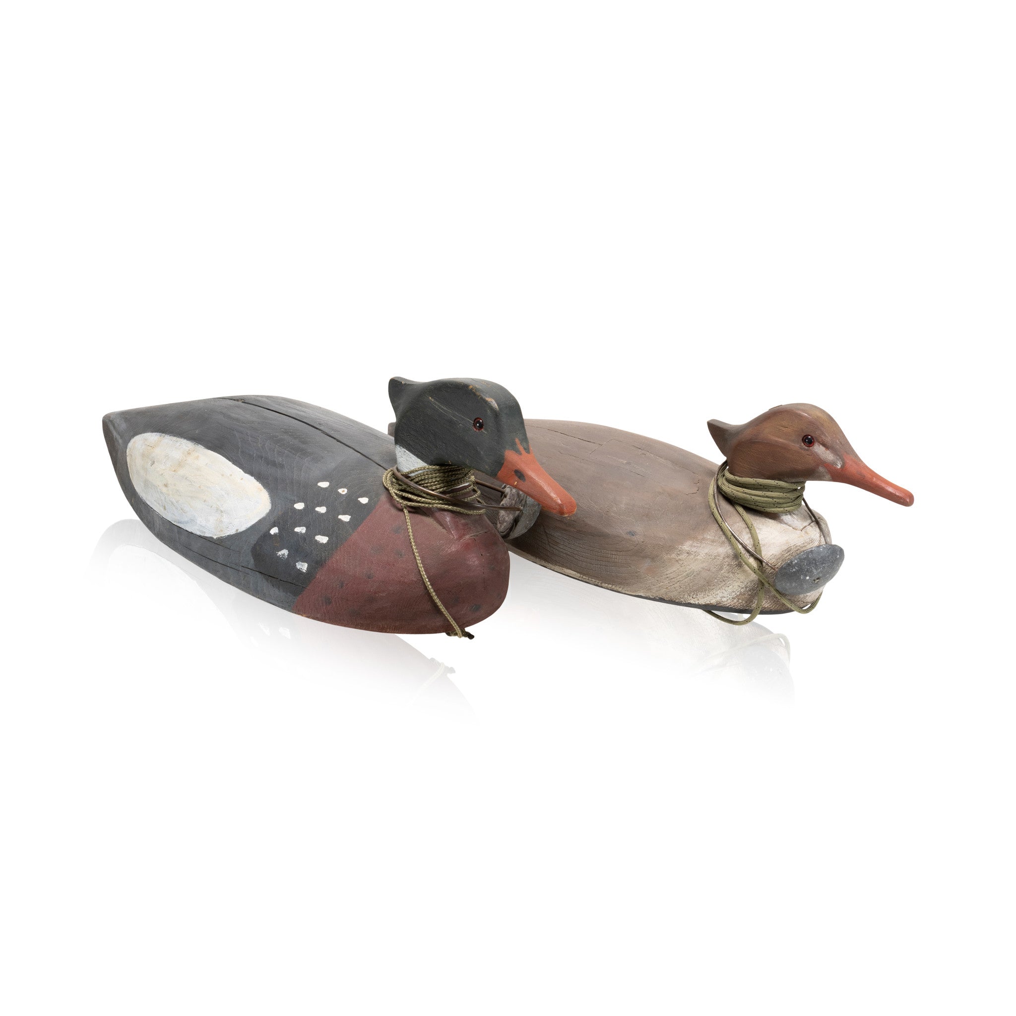 Ted Anderson Merganser Decoy Pair, Sporting Goods, Hunting, Waterfowl Decoy