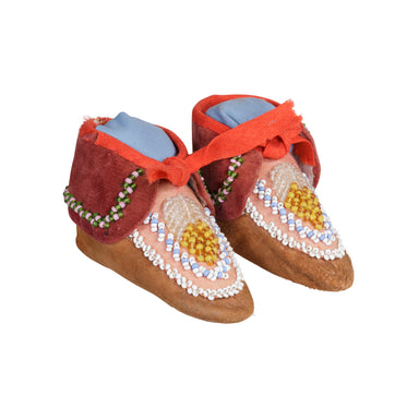 Iroquois Baby Moccasins, Native, Garment, Moccasins