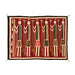 Navajo Six Figure Yei, Native, Weaving, Wall Hanging