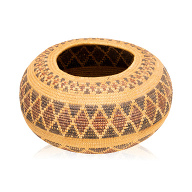 Yokut Basket, Native, Basketry, Vertical
