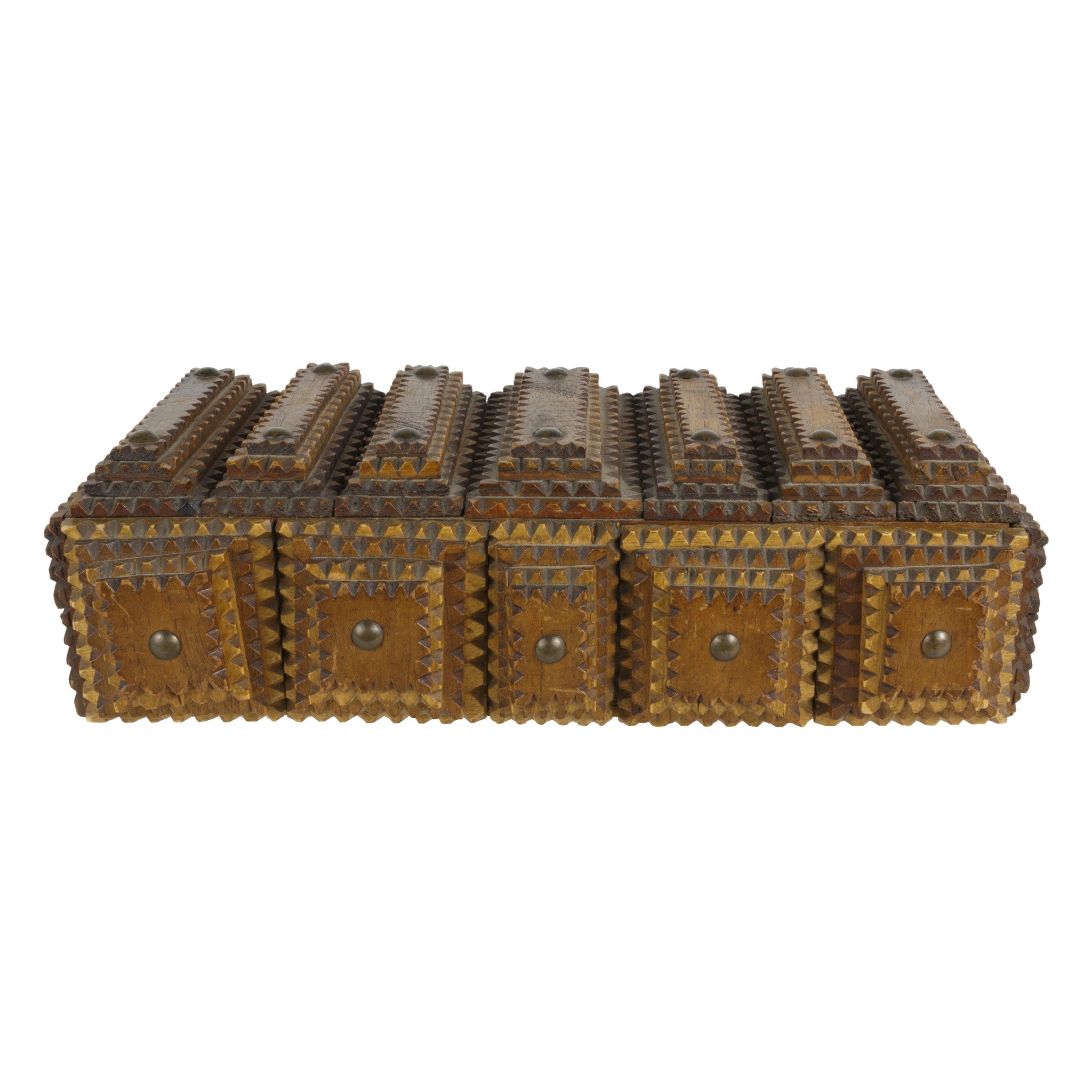 Tramp Art Box, Furnishings, Decor, Tramp Art