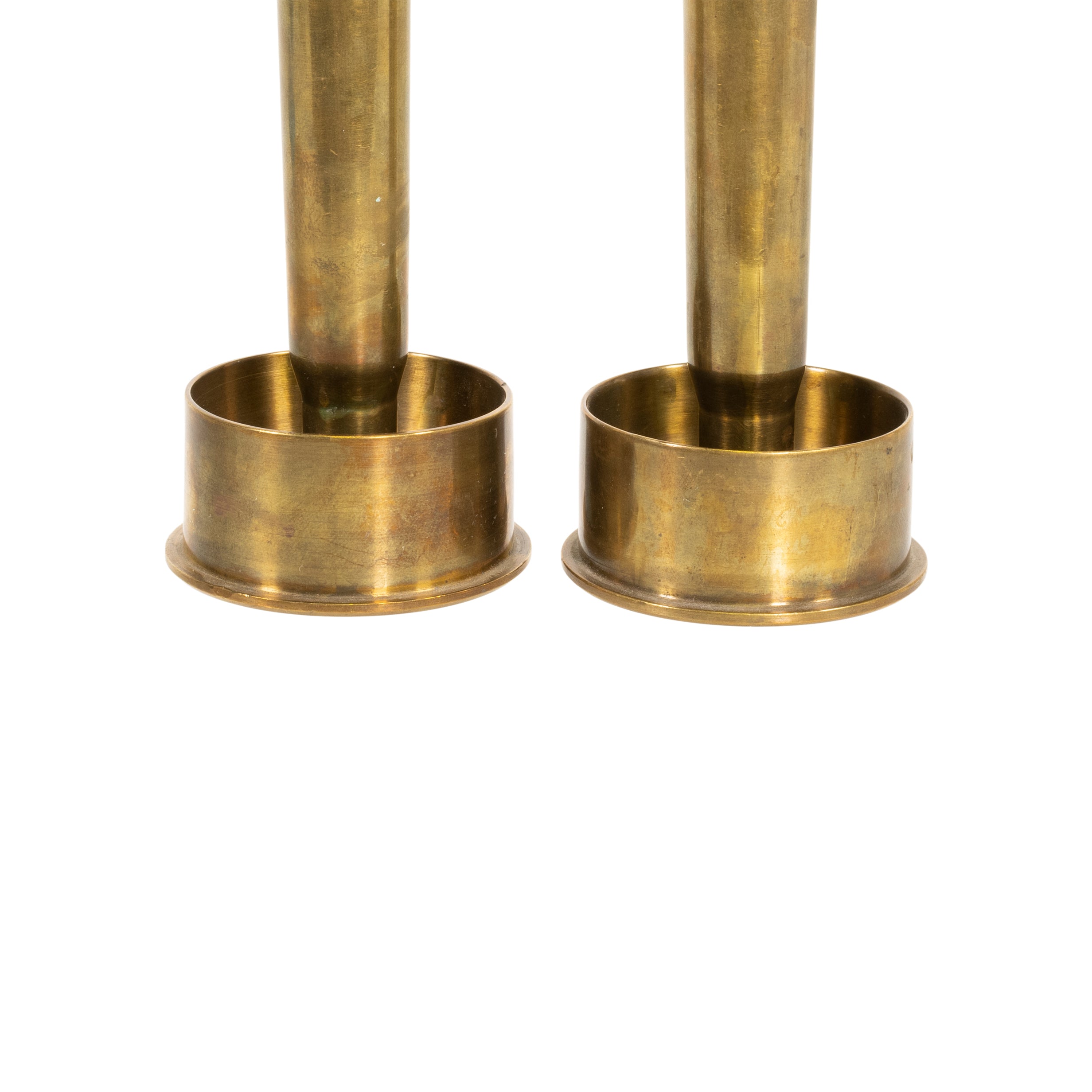 Trench Art Candle Holders