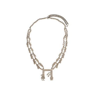 Navajo Yei Rainbow Squash Blossom, Jewelry, Squash Blossom, Native