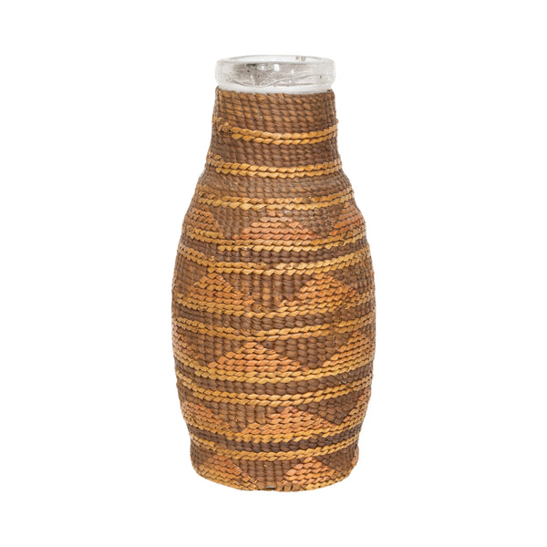Tsimshian Bottle Basket, Native, Basketry, Bottle Basket