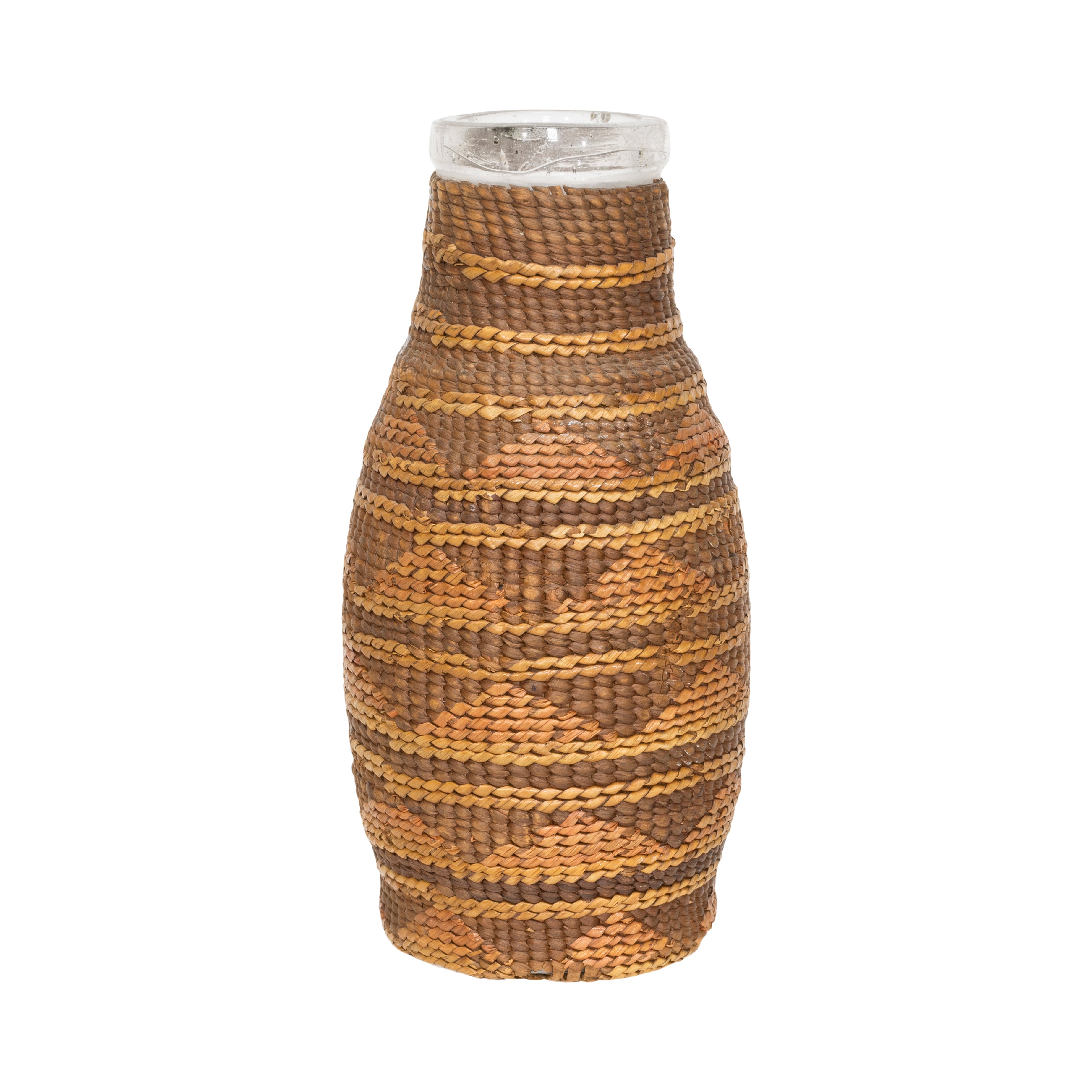 Tsimshian Bottle Basket, Native, Basketry, Bottle Basket