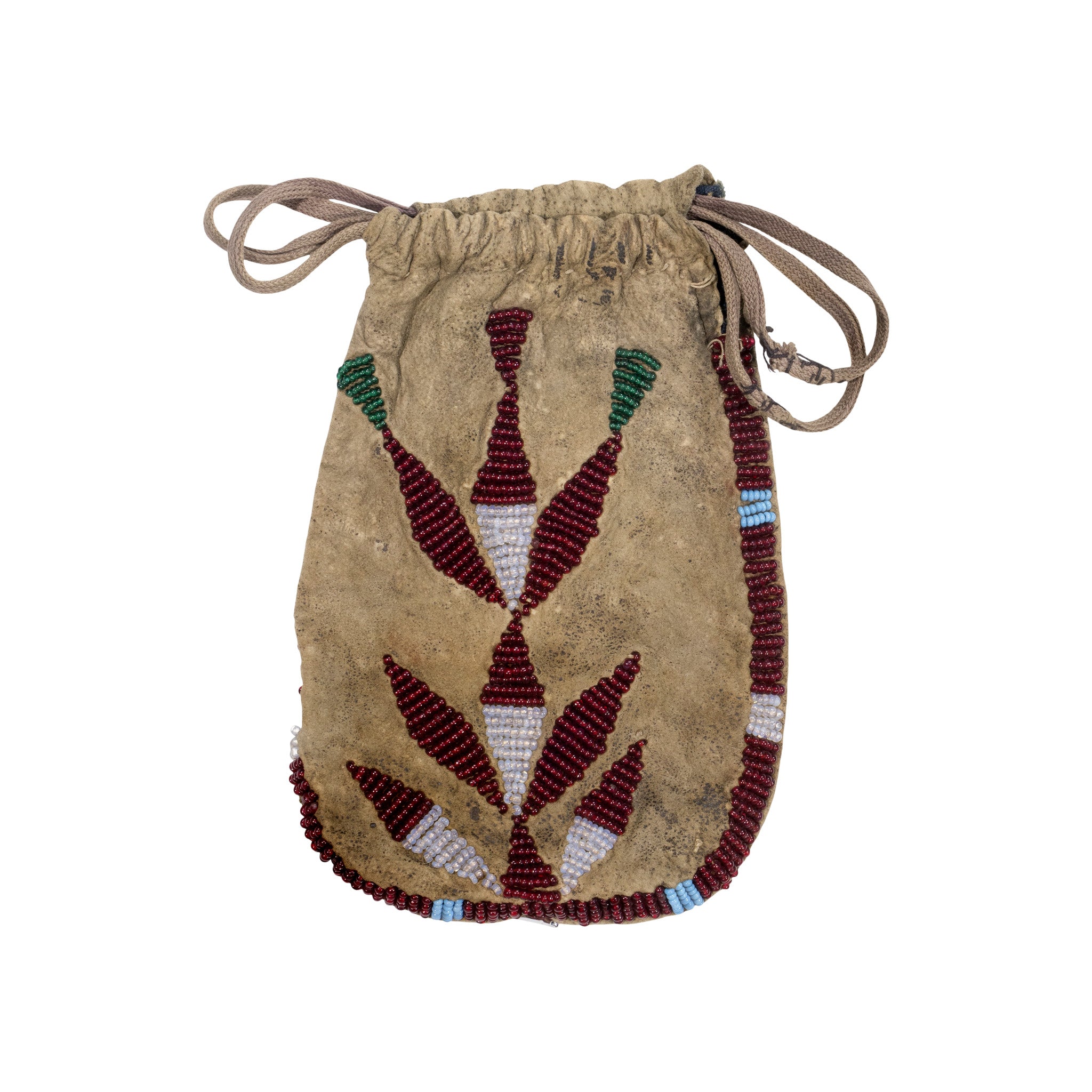 Santee Sioux Beaded Pouch, Native, Bag, Pouch