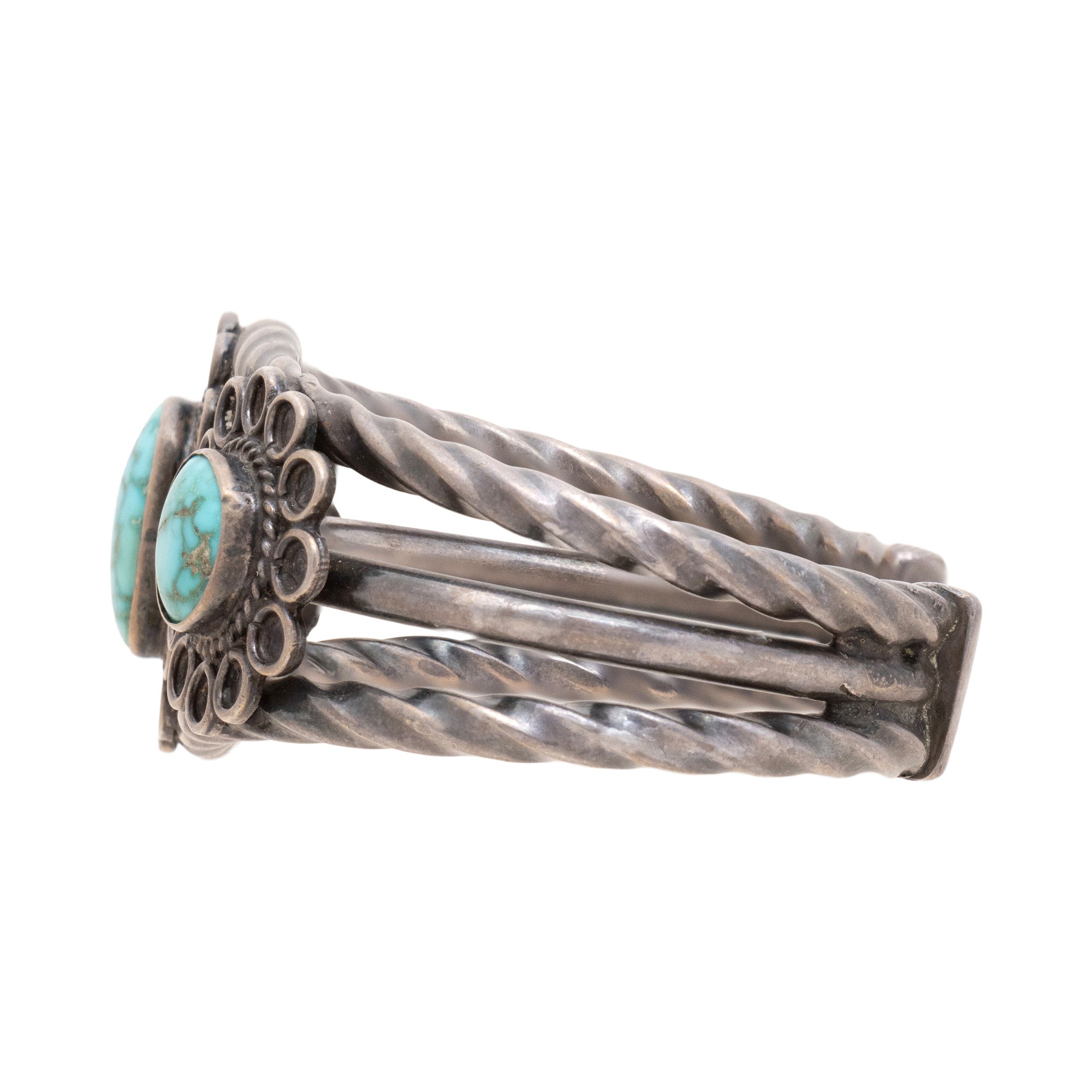 Three Stone Turquoise Bracelet